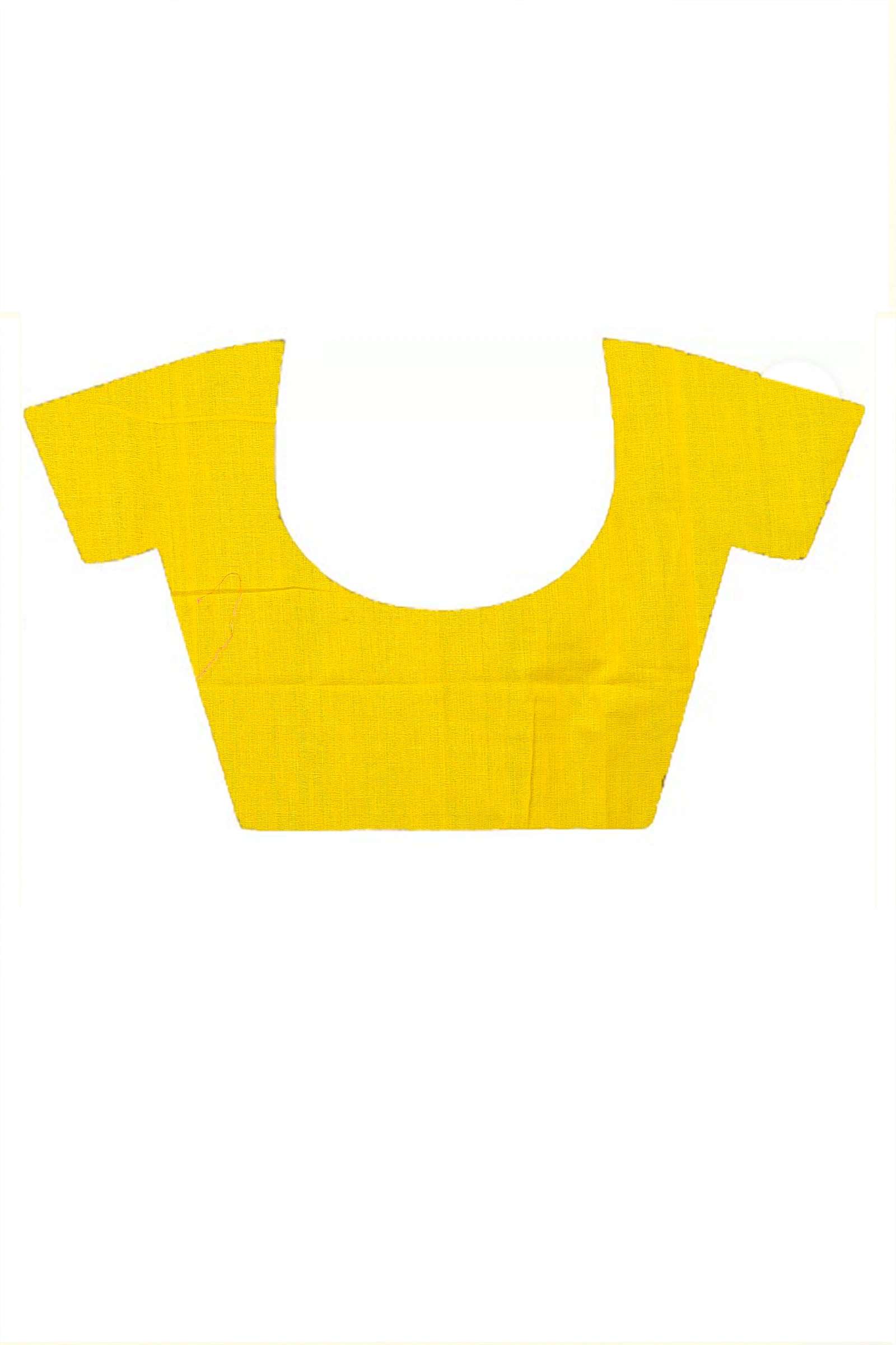 Yellow Cotton Blended Paru Hand Loom Saree (517)